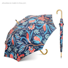 Top Umbrella Flower Print Double Side Rain Stick Umbrellas for Sale